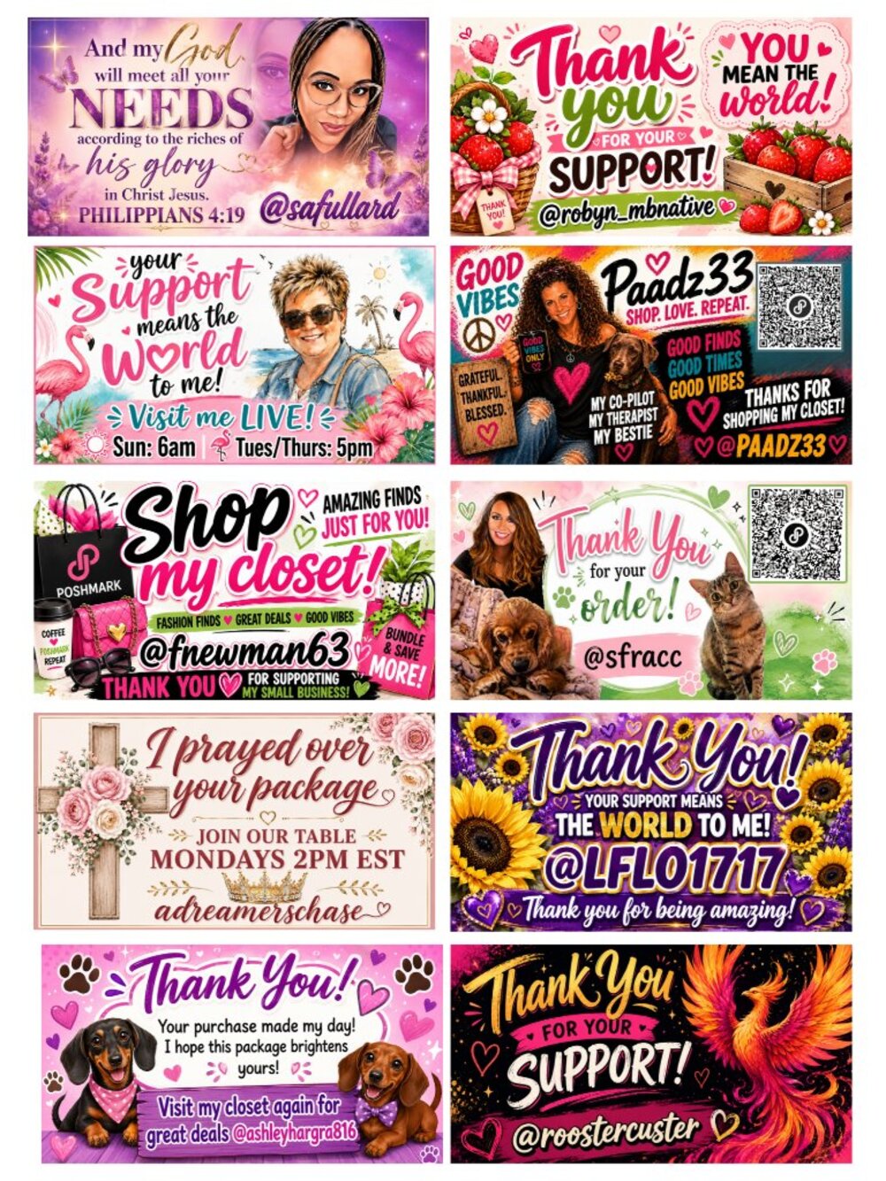 Customized Business Cards (100), Handmade - Picture 5 of 6